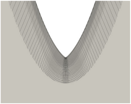 Simulation of crack healing in bones by surface growth Simulation of crack healing in bones by surface growth